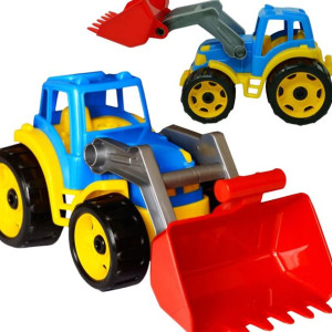 Mega Duzytraktor Koparka Spychacz Dla Dzieci 37Cm