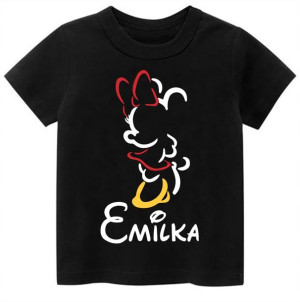 Koszulka Myszka Minnie imię dziecka PREZENT r. 152
