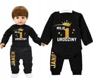 Komplet urodziny Moje 1 Urodziny Imię r.80