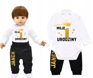Komplet urodziny Moje 1 Urodziny Imię r.80