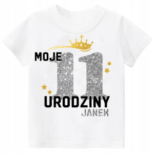 Koszulka URODZINY Moje 11 Urodziny Imię 152