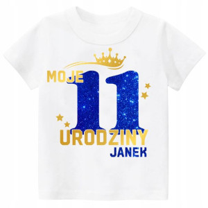 Koszulka URODZINY Moje 11 Urodziny Imię 164