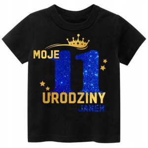 Koszulka URODZINY Moje 11 Urodziny BROKAT Imię 152