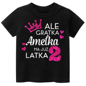 Koszulka URODZINY Ale gratka ma już 2 latka r. 92