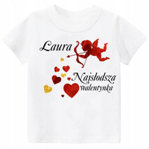 KOSZULKA NA Walentynki Najsłodsza Walentynka r.146