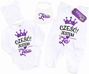 Wyprawka komplet noworodka do szpitala IMIĘ r. 56