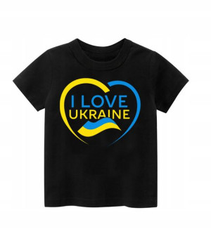 Koszulka Ukraina Patriotyczna I Love Ukraine Xxl