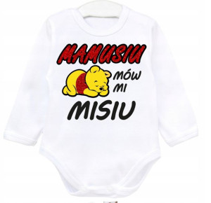 Body Axima dł rękaw MAMUSIA MÓW MI MISIU r. 68