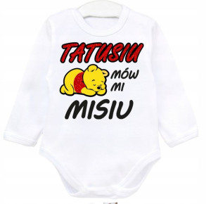 Body Axima dł rękaw TATUSIU MÓW MI MISIU r. 56