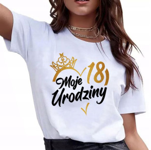 Koszulka 18 Urodziny Pomysł 18-stkę Lat Prezent S