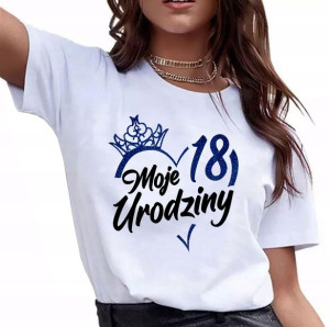 Koszulka 18 Urodziny Pomysł 18-stkę Lat Prezent M