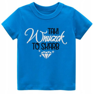 Koszulka t-shirt nadruk Taki wnuczek to skarb 86
