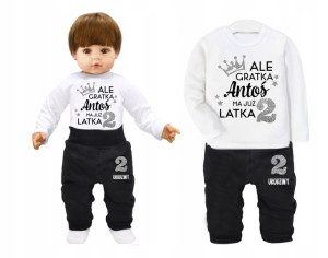 Komplet urodziny Ale gratka ma już 2latka IMIĘ 92