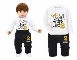 Komplet urodziny Ale gratka ma już 2latka IMIĘ 98