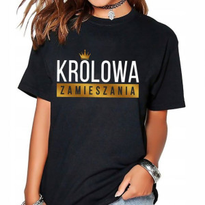 T-shirt Koszulka Damska Królowa Zamieszania L