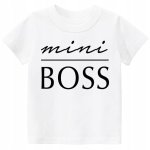 Koszulka z nadrukiem tshirt Mini BOSS r. 110