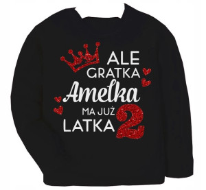 Bluzka URODZINY Ale gratka mam 2 latka IMIĘ r.86