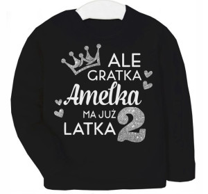 Bluzka URODZINY Ale gratka mam 2 latka IMIĘ r. 86