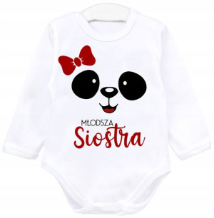 Body dł rękaw napisy Młodsza siostra PANDA r. 92