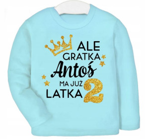 Bluzka koszulka Ale gratka mam 2 latka IMIĘ r 86