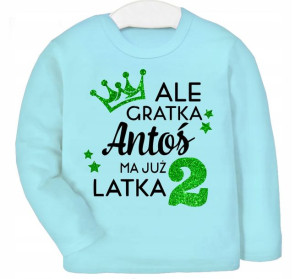 Bluzka koszulka Ale gratka mam 2 latka IMIĘ r 110