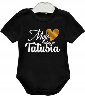 Body kr rękaw Moje serce należy do tatusia r. 86