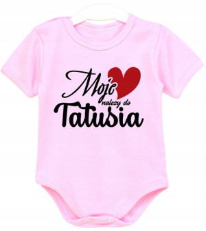 Body kr rękaw Moje serce należy do tatusia r. 86