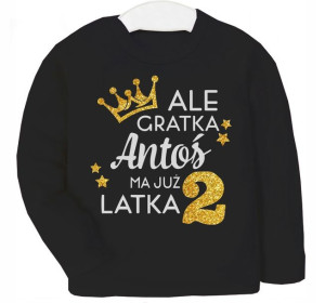 Bluzka koszulka Ale gratka mam 2 latka IMIĘ r 110