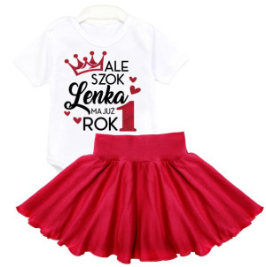Komplet na urodziny ALE SZOK MAM JUŻ ROK IMIĘ r 80
