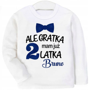 Bluzka koszulka Ale gratka mam 2 latka IMIĘ r 104