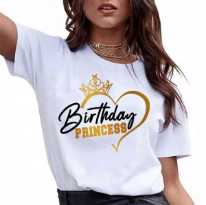 Koszulka Urodziny Birthday Princess Brokat L
