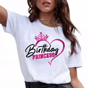 Koszulka Urodziny Birthday Princess Brokat L