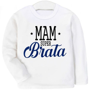 Bluzka z długim rękawem Mam super brata r. 110