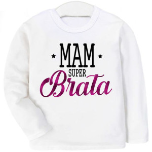 Bluzka z długim rękawem Mam super brata r. 164