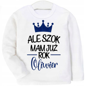 Bluzka urodziny Ale szok mam już rok IMIĘ r. 98
