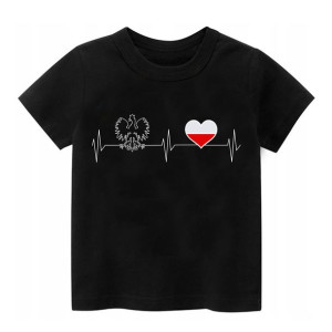 Koszulka Polska Patriotyczna T-shirt Kibica S