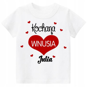 Koszulka dziecięca t-shirt Kochana wnusia r. 122