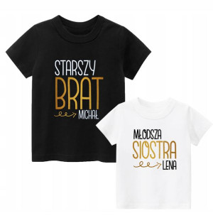 T-shirt koszulka DLA RODZEŃSTWA Z IMIENIEM 86-164