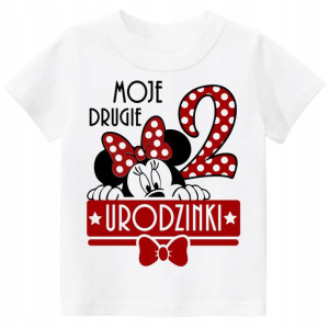 Koszulka URODZINY 2 LATA MYSZKA MINNIE r. 104