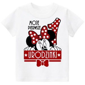 Koszulka URODZINY ROCZEK MYSZKA MINNIE r. 98