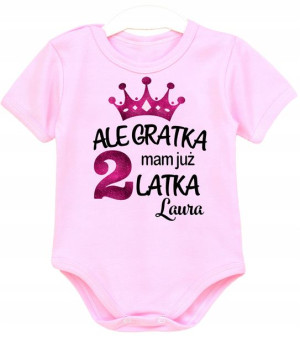Body kr rękaw URODZINY Ale gratka mam 2 latka r 98