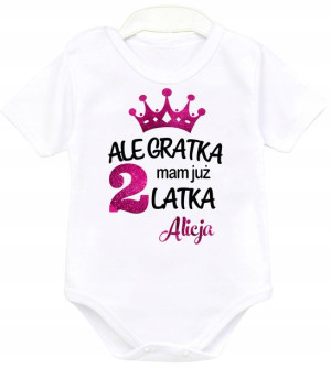 Body kr rękaw URODZINY Ale gratka mam 2 latka r 92