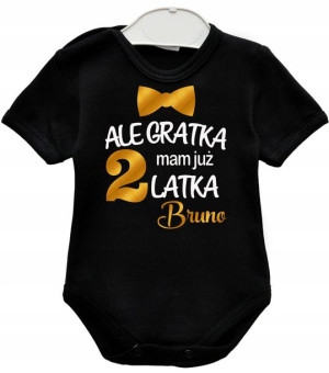 Body kr rękaw URODZINY Ale gratka mam 2 latka r 98