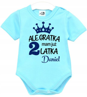 Body kr rękaw URODZINY Ale gratka mam 2 latka r 92
