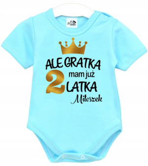 Body kr rękaw URODZINY Ale gratka mam 2 latka r 92