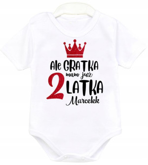 Body kr rękaw URODZINY Ale gratka mam 2 latka r 92