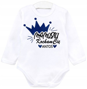 Body dł rękaw DZIEŃ MAMY KOCHAM CIĘ MAMUSIU r. 92