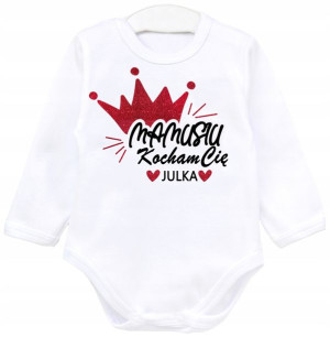 Body dł rękaw DZIEŃ MAMY KOCHAM CIĘ MAMUSIU r. 68
