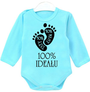 Body z nadrukiem dł rękaw napisy 100% ideału r. 86