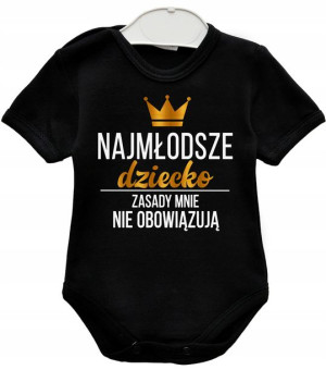 Body z nadrukiem Najmłodsze dziecko r. 68